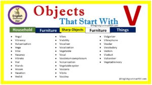 objects starting with v