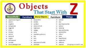 objects starting with z