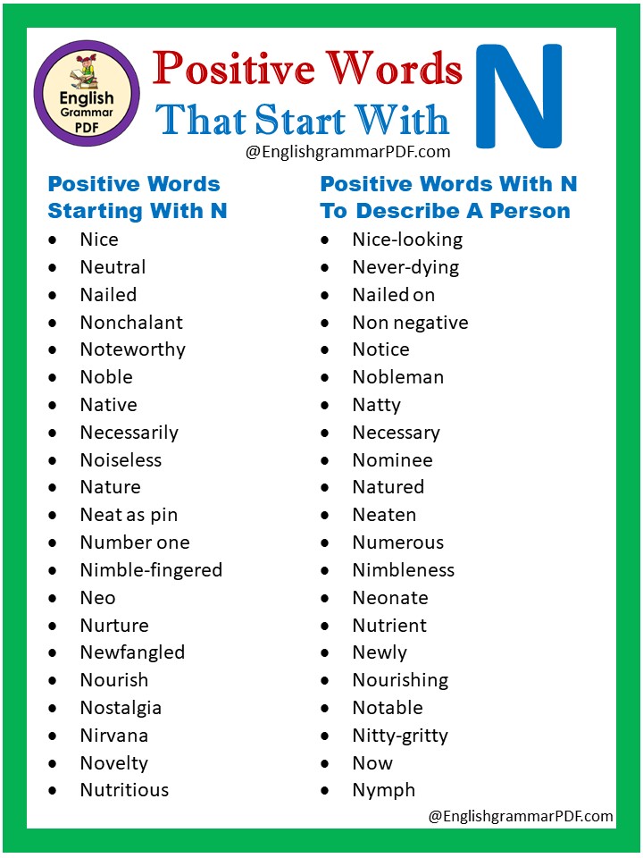 positive words starting with n