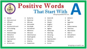 positive words that start with a