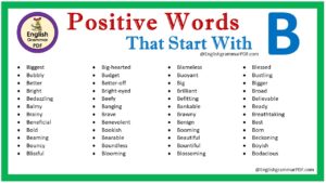 positive words that start with b