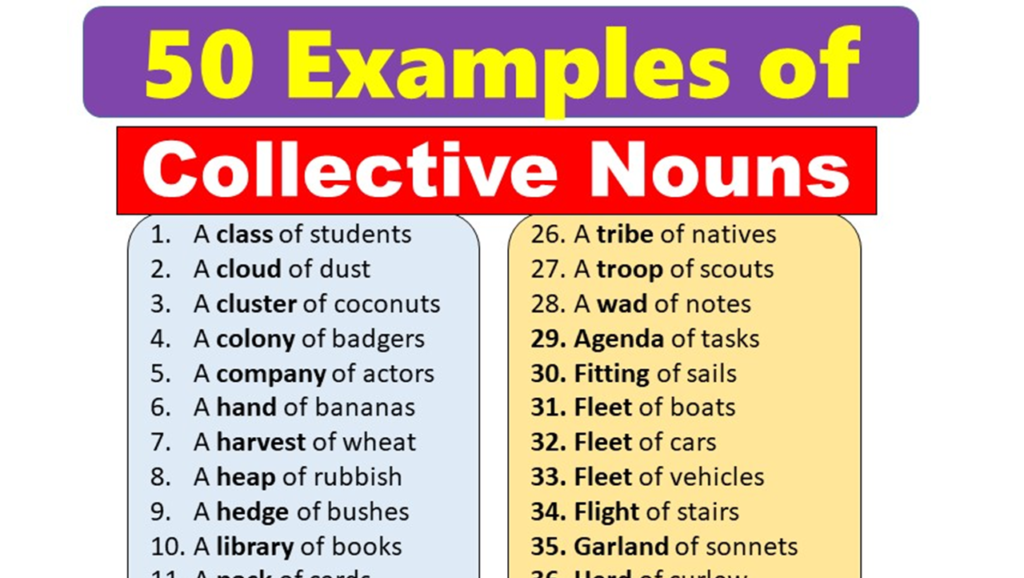 50 Examples of Collective Nouns