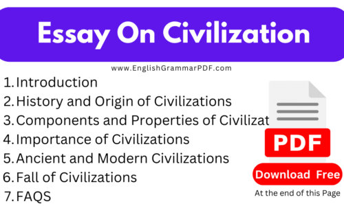 1000 Words Essay On Civilization -(Download Free PDF)