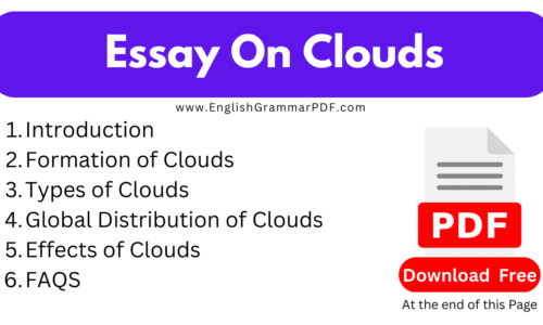 1000 Words Essay On Clouds -(Download Free PDF)