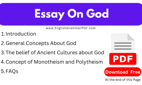 1000 Words Essay On God -(Download Free PDF)