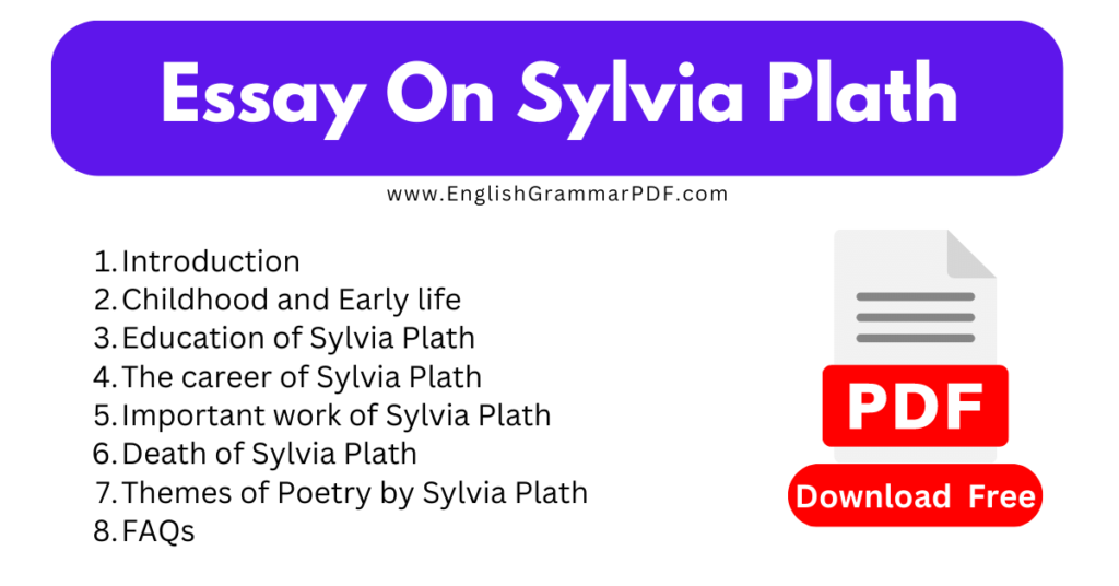 Essay On Sylvia Plath