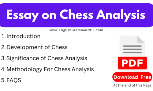 1000 Words Essay On Chess Analysis -(Download Free PDF)