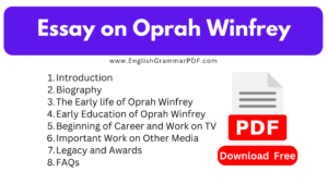 Essay on Oprah Winfrey