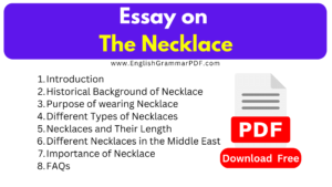 Essay on The Necklace