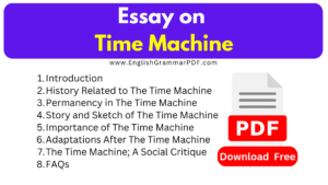 Essay on Time Machine