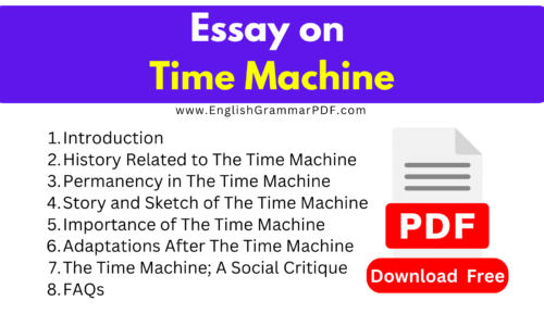 1000 Words Free Essay on Time Machine -Download PDF