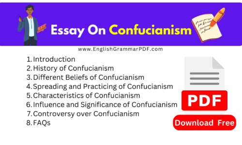 Essay on Confucianism -1400 Words (Free Download)