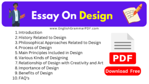 Essay On Design