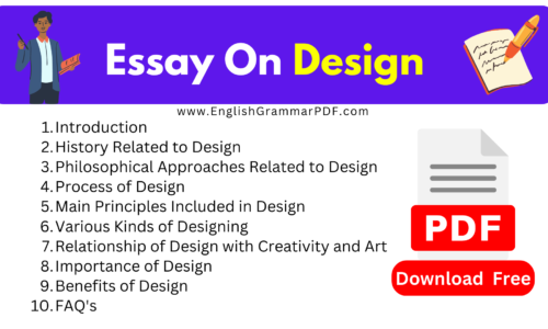 Essay On Design -1400 Words (Download Free PDF)