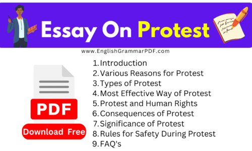 Essay On Protest -(Donwload Free)1400 Words