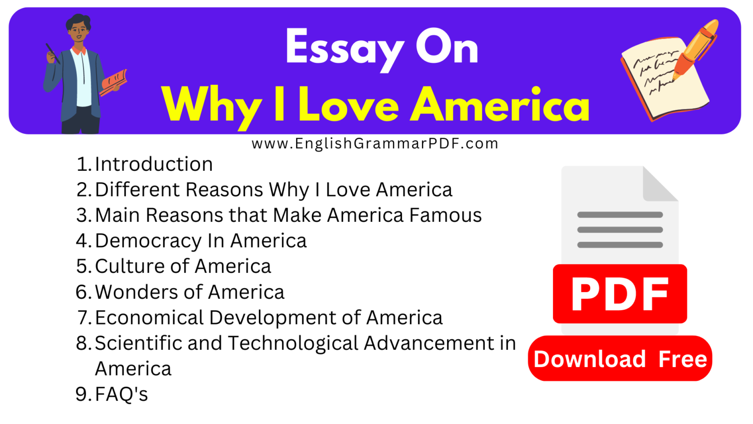 why i love america essay