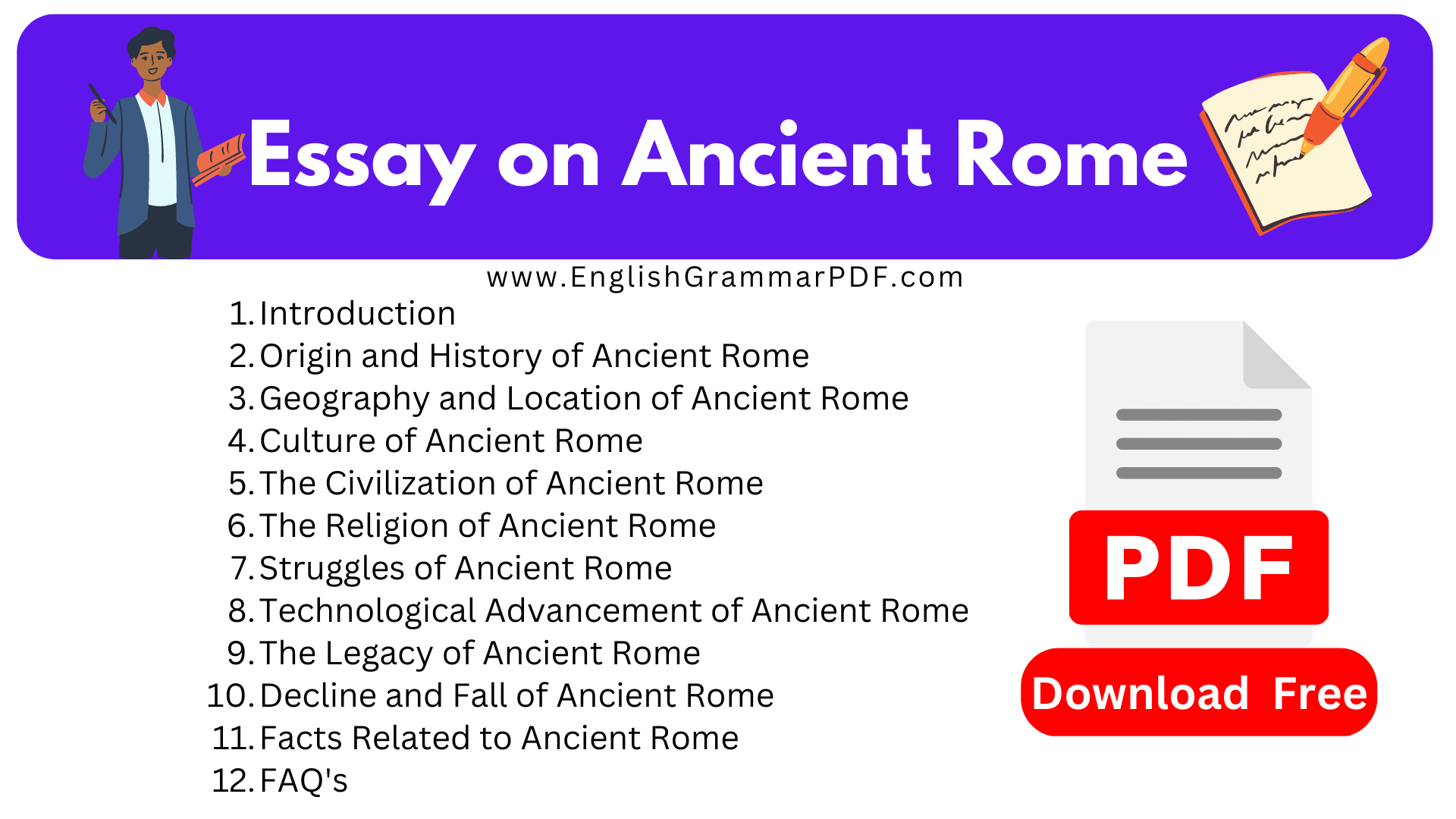 Essay on Ancient Rome
