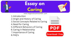 Essay on Caring