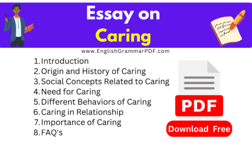 1100 Words Essay On Caring -Download Free PDF