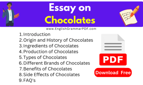 1100 Words Essay On Chocolates -Download Free PDF