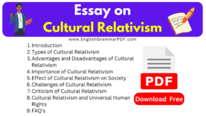 Essay on Cultural Relativism