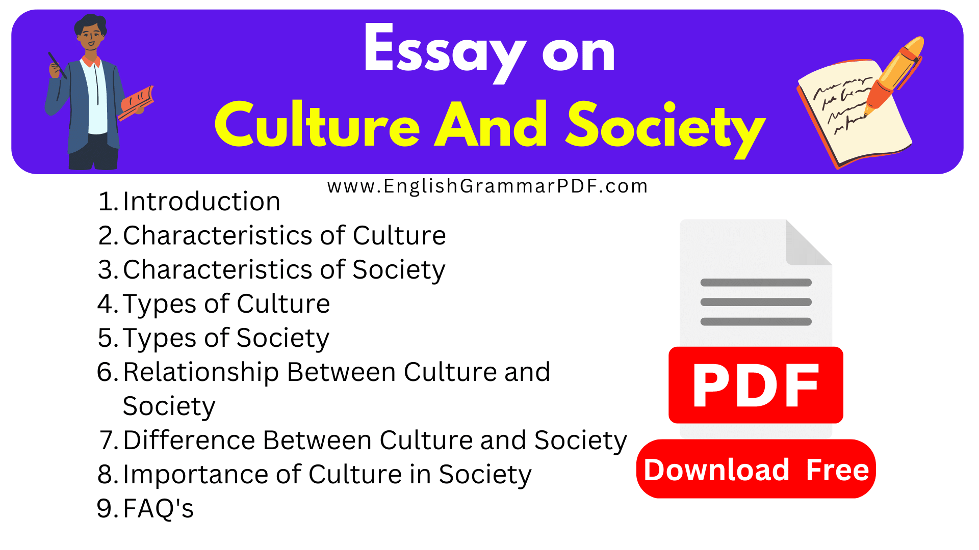 Essay on Culture And Society