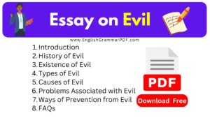 Essay on Evil