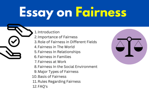 1600 Words English Essay On Fairness Free English Essays