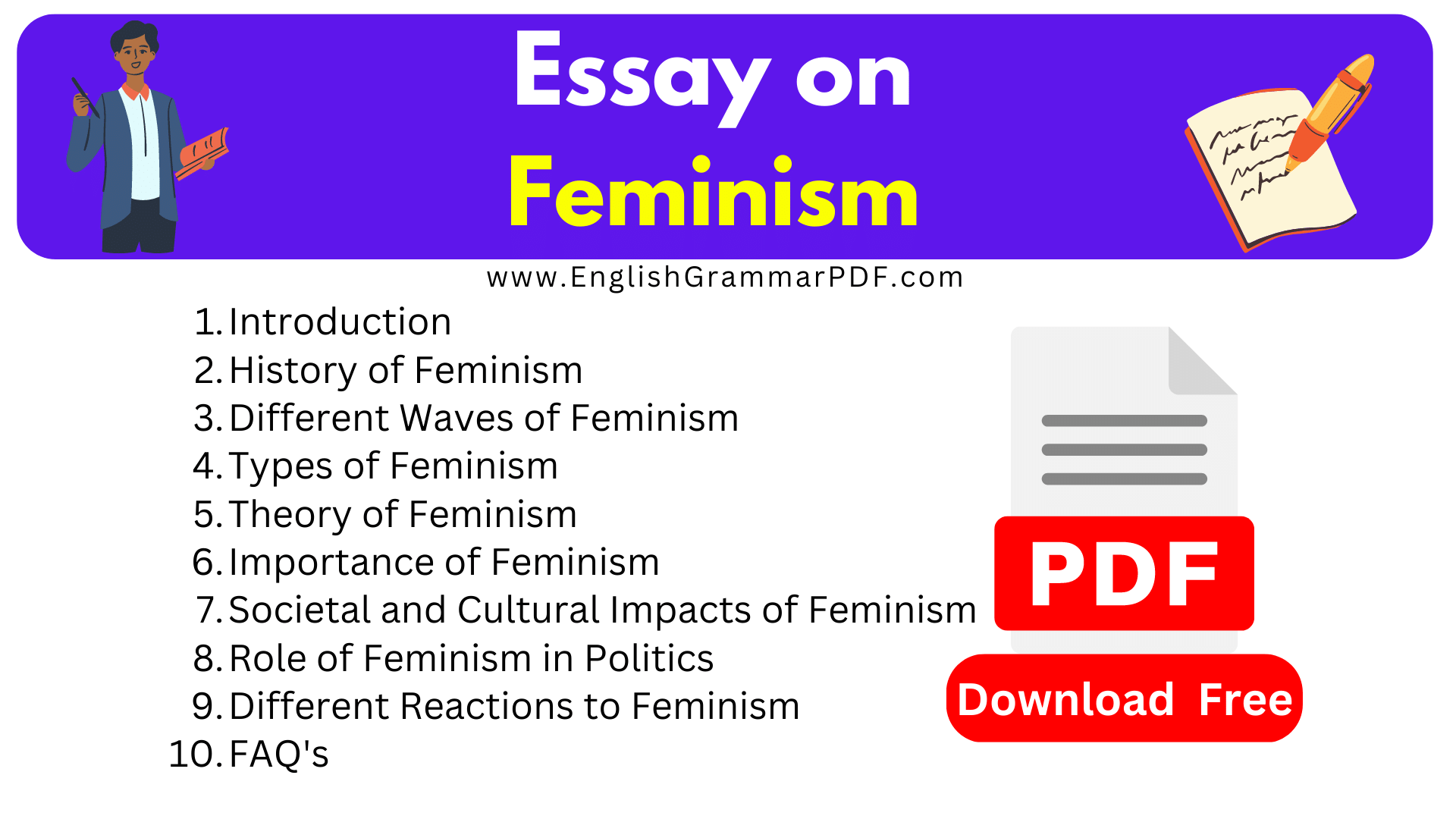 feminism essay in simple words