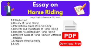 Essay on Horse Riding