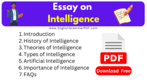 Essay on Intelligence