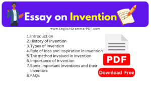 Essay on Invention