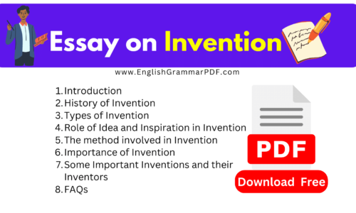 1050 Words Essay On Invention -Download Free PDF