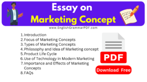 Essay on Marketing Concept