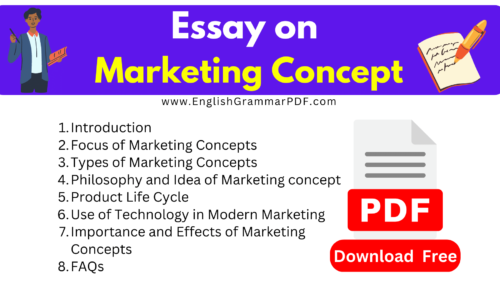 1052 Words Essay On Marketing Concepts -Download PDF