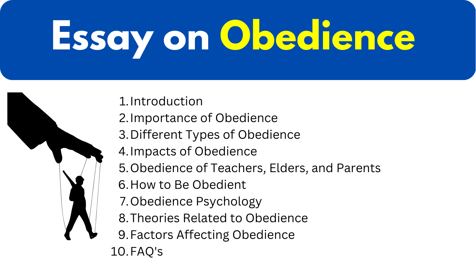Essay on Obedience min