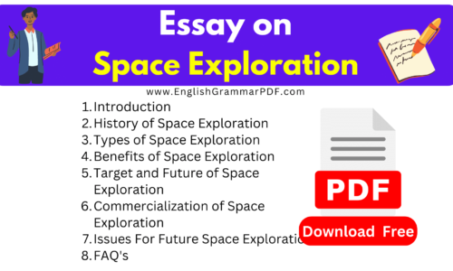 1160 Words Essay on Space Exploration -Download Pdf