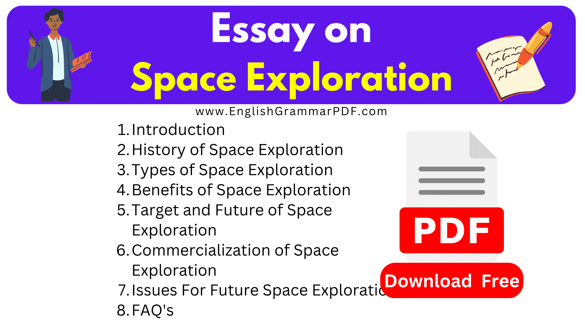 essay on space for class 7