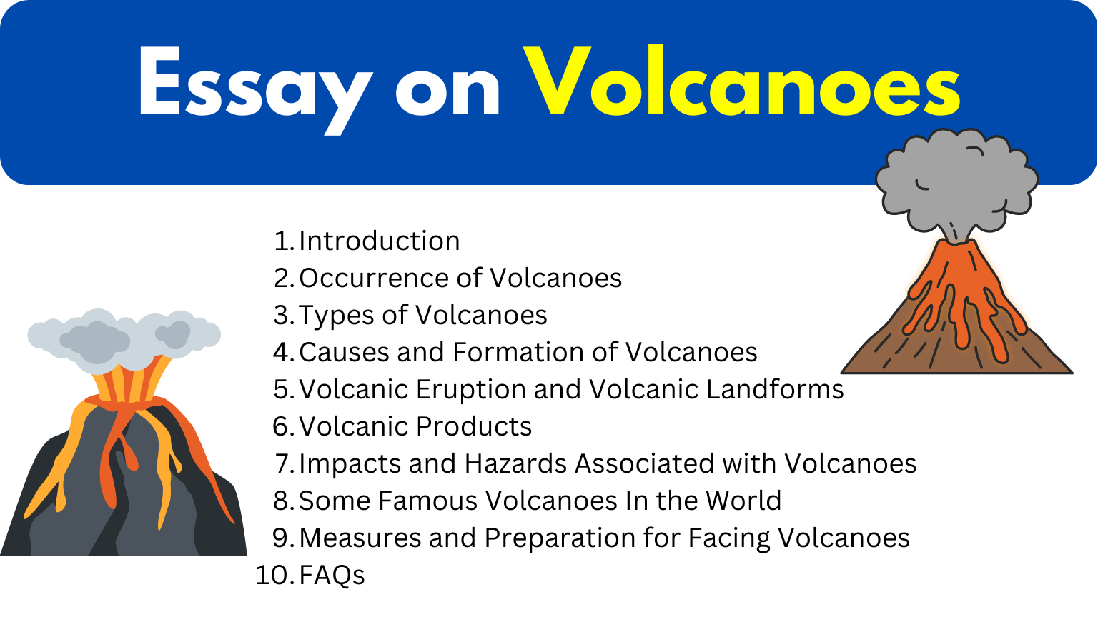 Essay on Volcanoes min