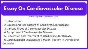 Essay On Cardiovascular Disease