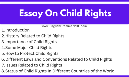 1000 Words Essay On Child Rights (Free English Essay)