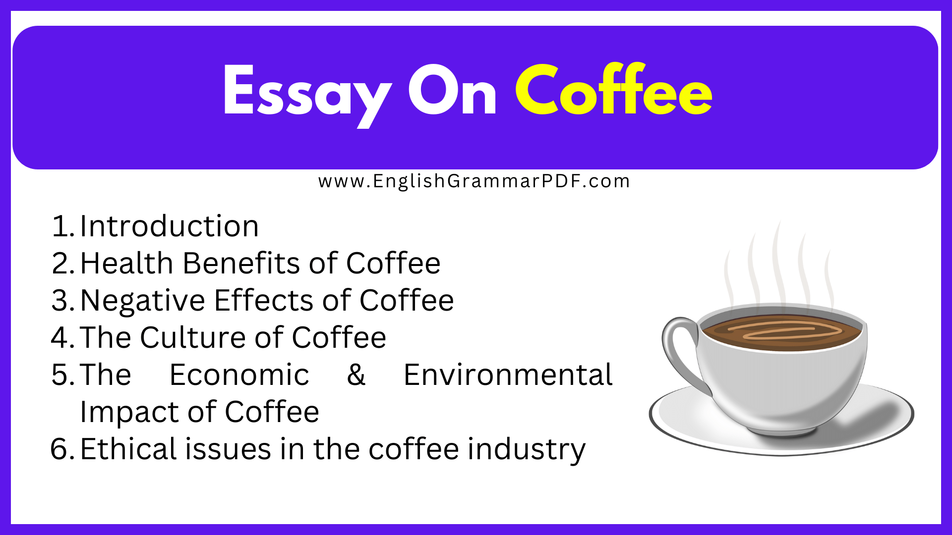Essay On Coffee