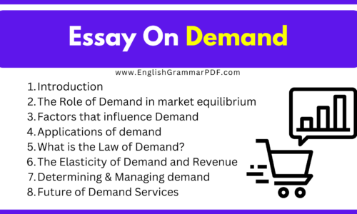 Essay on Demand (Free English Essays)