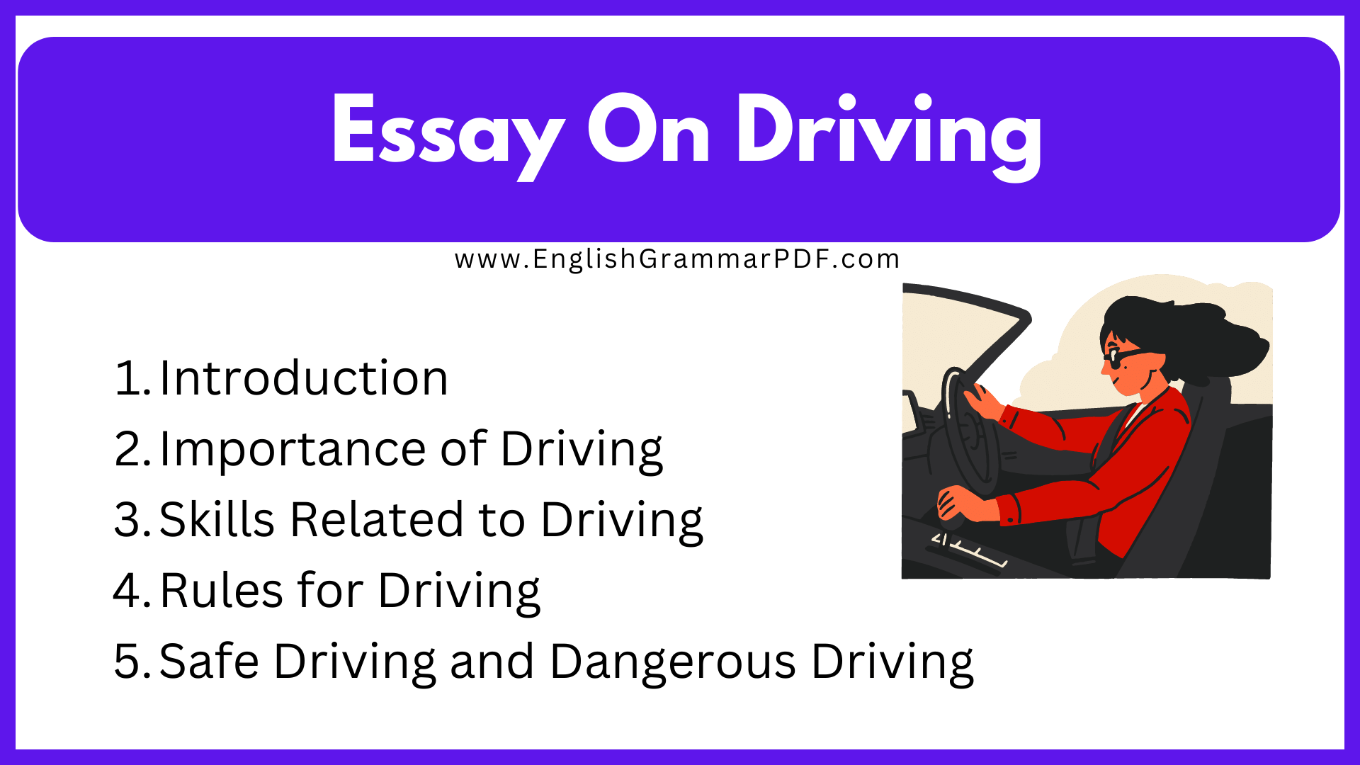 Essay On Driving
