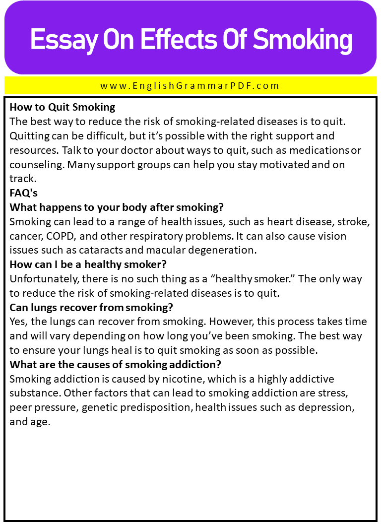 Essay On Effects Of Smoking picture 4