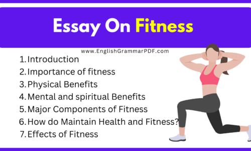 Essay On Fitness (Free English Essays)