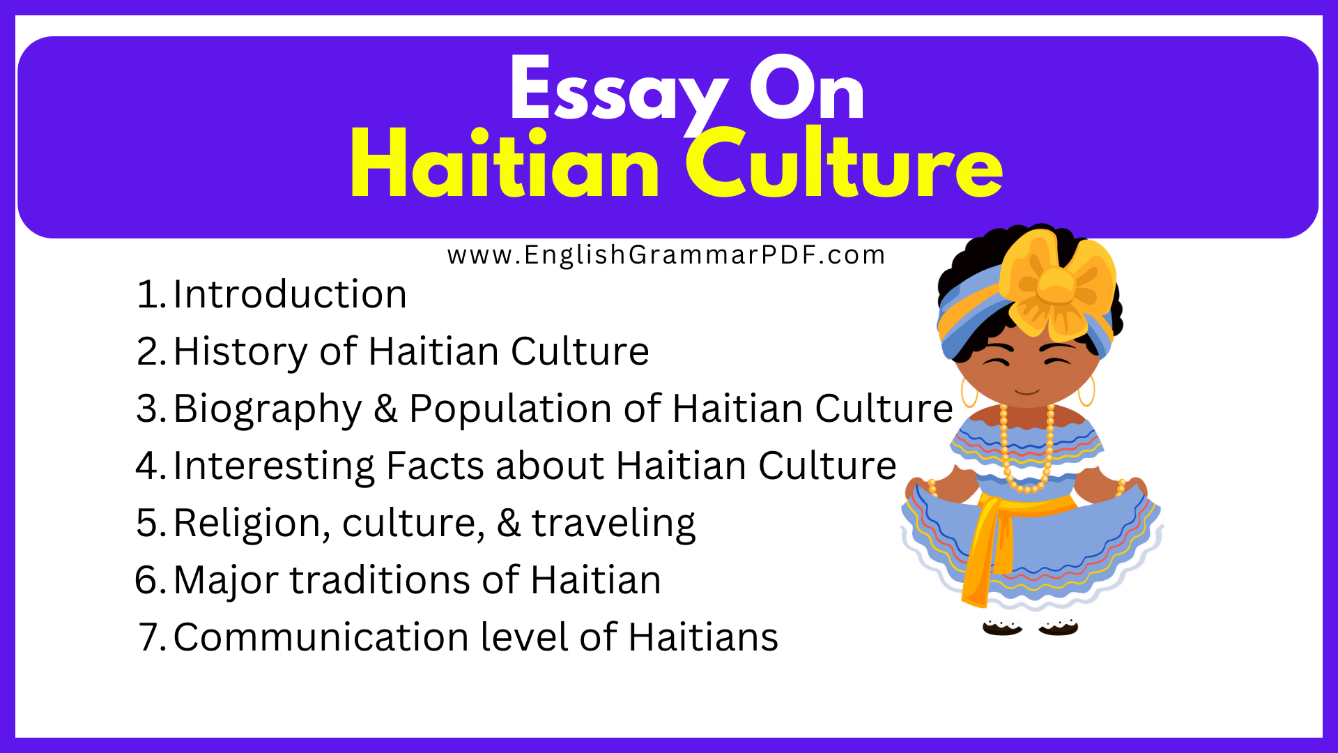 Essay On Haitian Culture