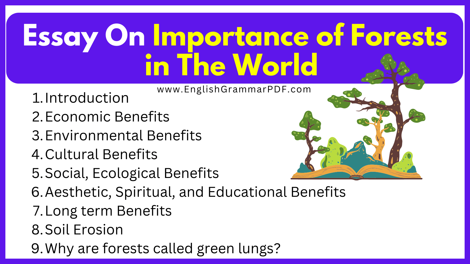 Essay On Importance of Forests in The World