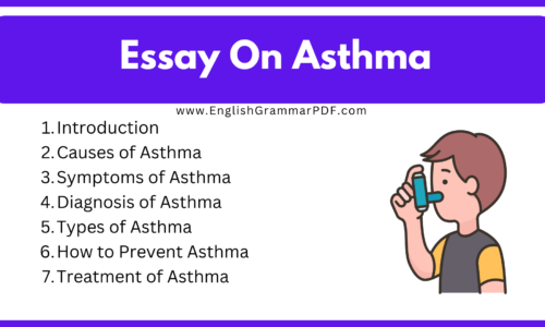 225 Words Essay On Asthma (Free English Essays)