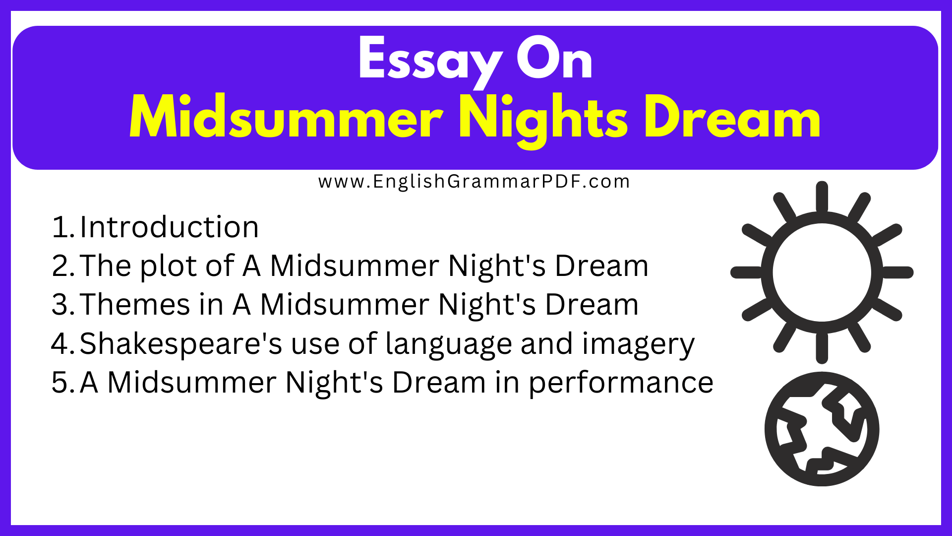 Essay On Midsummer Nights Dream